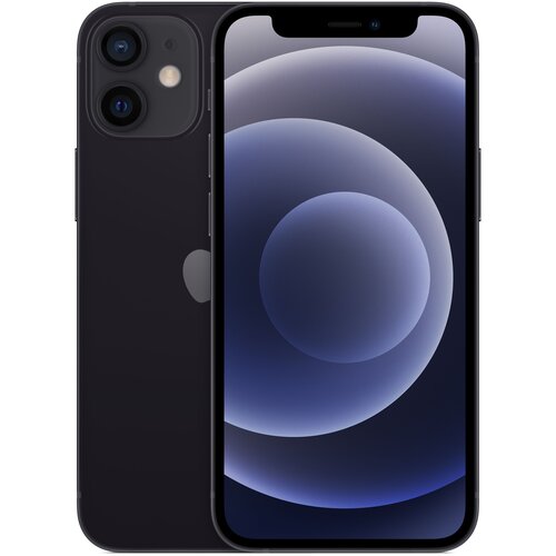 Смартфон Apple iPhone 12 128 ГБ RU, nano SIM+eSIM, черный смартфон apple iphone 12 128 гб nano sim esim фиолетовый