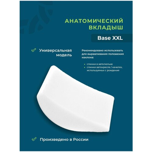 Анатомическая подушка XXL вкладыш в автолюльку, детское автокресло Base 2 в 1 XXL