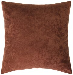 Подушка декоративная MATEX VELOURS красно-коричневый без наволочки, 35х35 см, ткань велюр