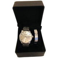 Часы мужские наручные + браслет / Подарочный набор часов / Кварцевые часы