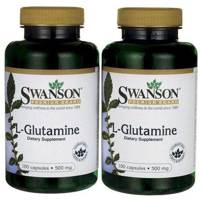 Swanson L-Glutamine 500 mg (100 капсул)