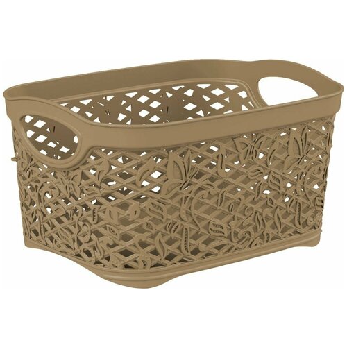 фото Корзина прямоугольная fiori branq 3,3 л кофейный