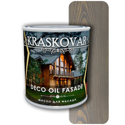 Масло для фасада Kraskovar Deco Oil Fasade графит