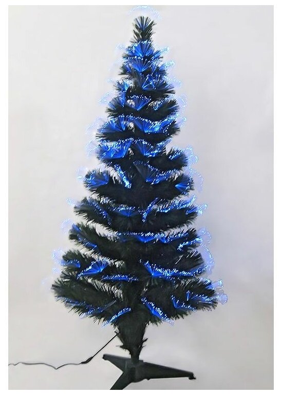 Edelman, Светящаяся оптиковолоконная ёлка сияющий восторг с синим светодиодным свечением, 120 см 1011954