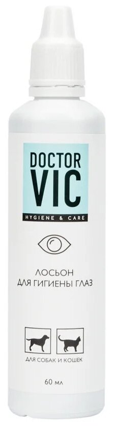 Жидкое лосьон Doctor VIC для гигиены глаз для собак и кошек