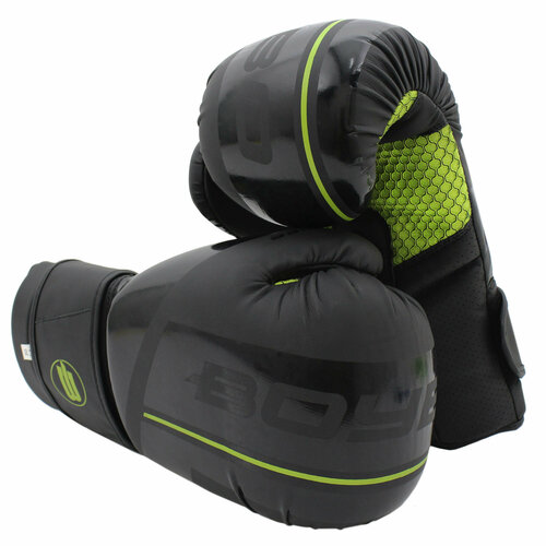 Боксерские перчатки B-Series (16 OZ / черный / зеленый / 10 / черный / Зеленый, чёрный / 16 oz (унций) / Бокс)