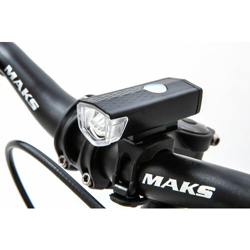 фото Фонарь для велосипеда передний expert 5240 с аккумулятором и зарядкой usb stels