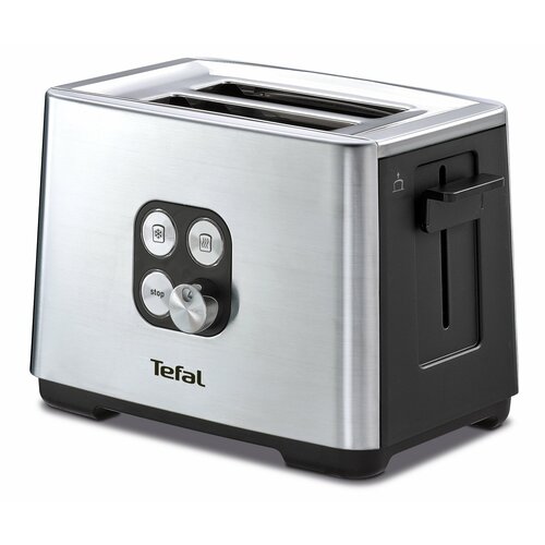 тостер tefal tt 410d черный серебристый Тостер Tefal TT 420D30, черный/серебристый