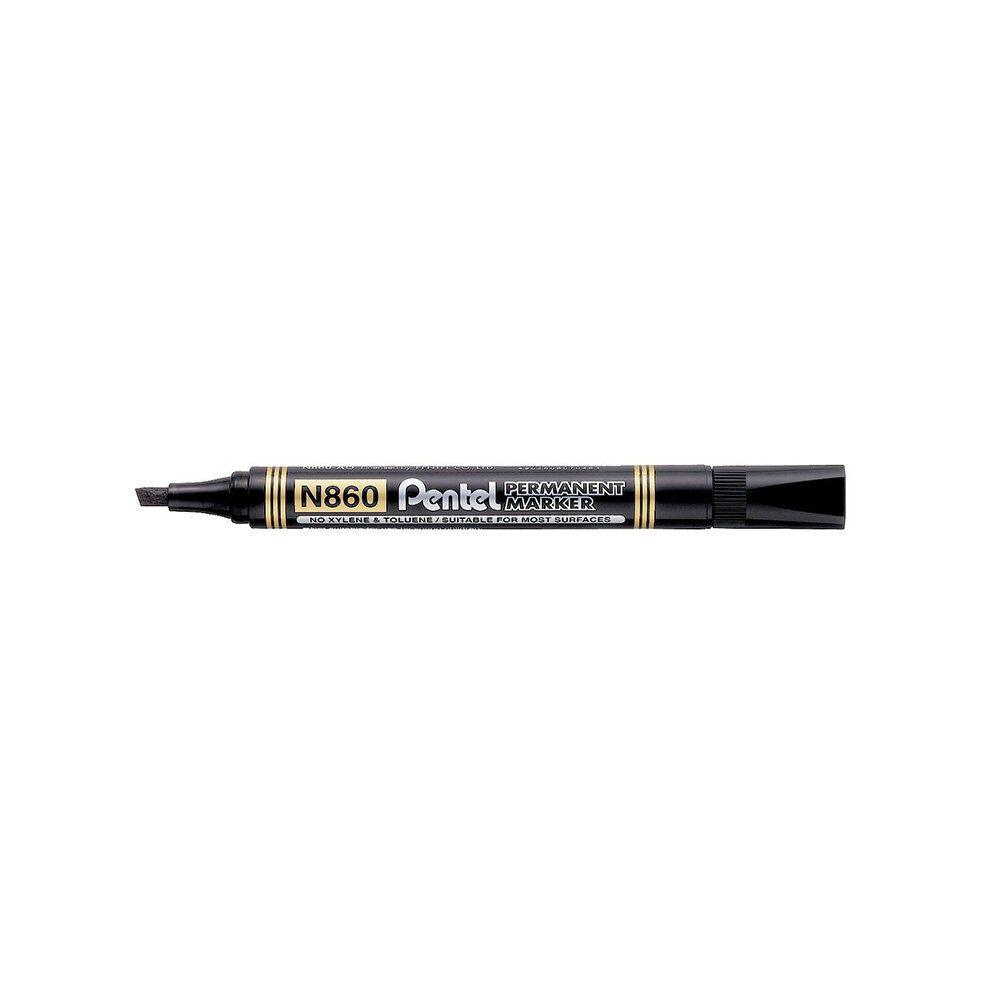 Маркер перманентный "Pentel" 1.8 - 4.5 мм скошенное N860-AE черный