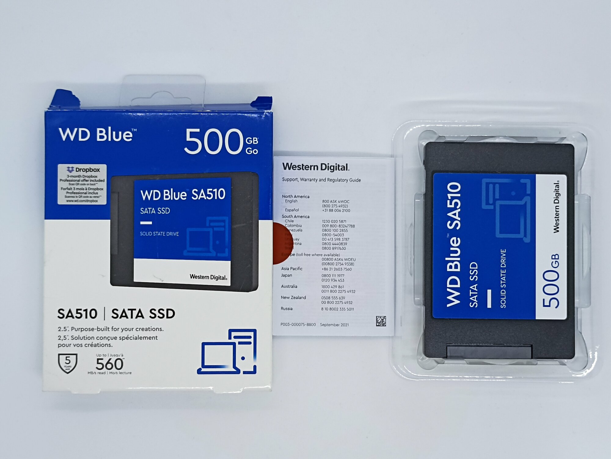 Твердотельный накопитель SSD 2.5 500 Gb WD Blue Client SSD WDS500G3B0A SATA 6Gb/s, Retail - фотография № 18