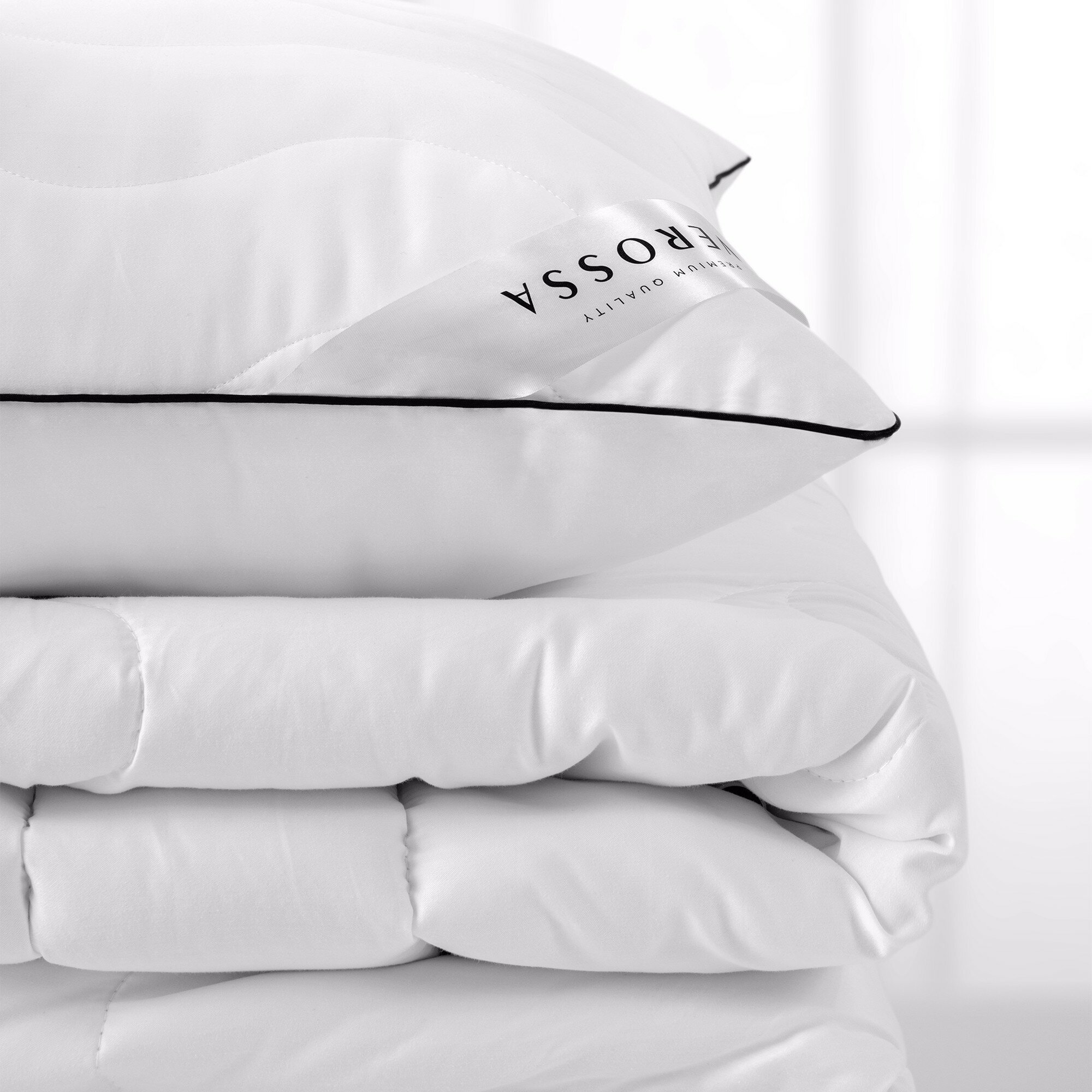 Одеяло для сна всесезонное Verossa Шёлк евро 200х220, белое, ткань хлопок 100% - фотография № 4