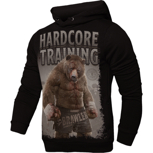фото Худи hardcore training, размер xxl, черный
