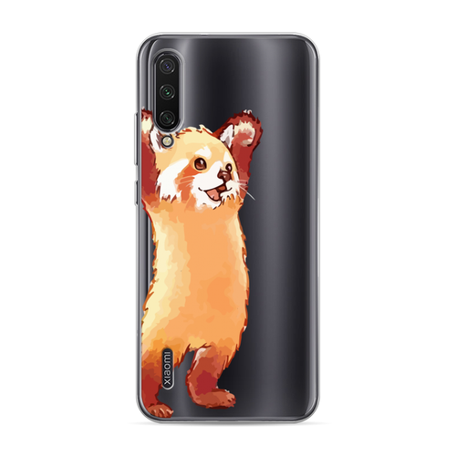 Силиконовый чехол на Xiaomi Mi A3 / Сяоми Ми А3 Красная панда в полный рост, прозрачный силиконовый чехол на xiaomi mi a3 сяоми ми а3 красная панда в полный рост прозрачный