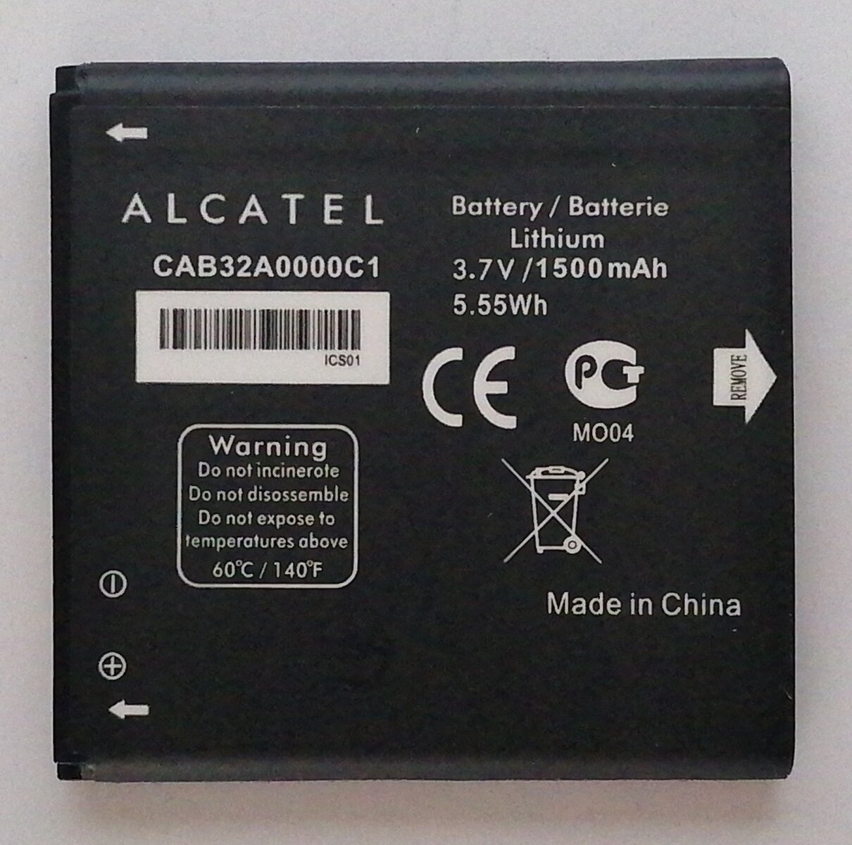 Аккумулятор Alcatel CAB32A0000C1 (снятый, оригинал)