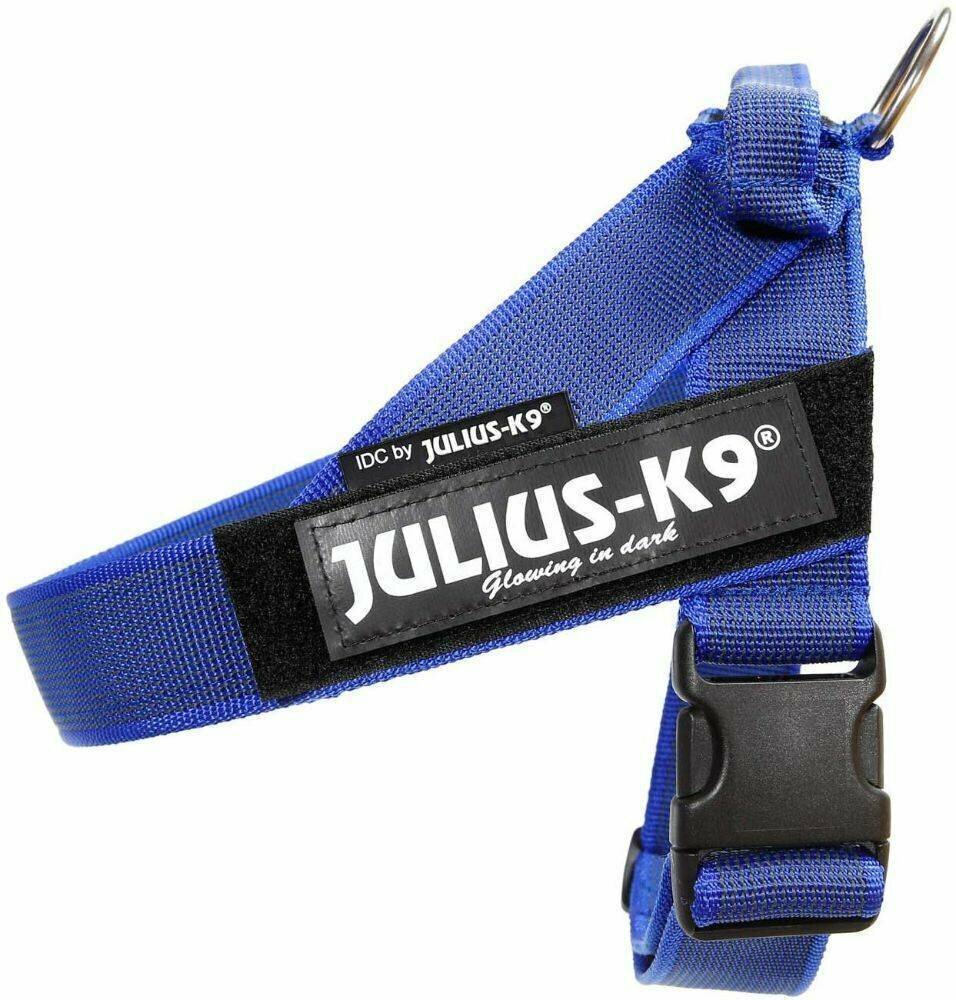 JULIUS-K9 шлейка для собак Ремни Color & Gray IDC 2 (28-40 кг) (67-97 см., Синий) - фото №12