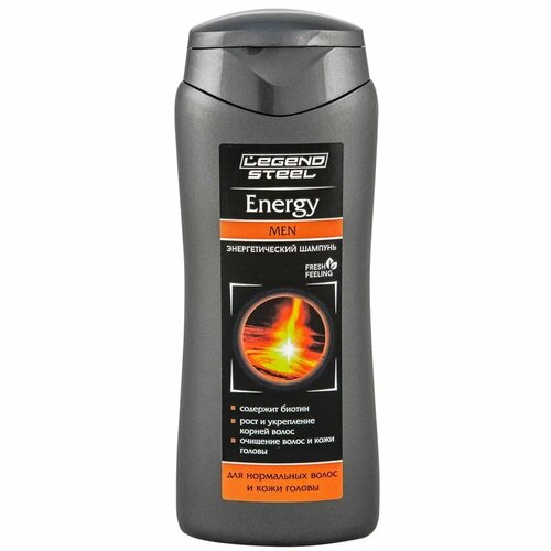 Шампунь LEGEND STEEL Energy для нормальных волос 250 мл dikson шампунь для волос energy hair loss energy 250 мл