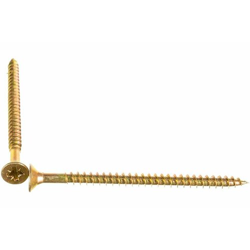 Шуруп Качественный крепеж желтый цинк 6,0x90, 30 шт. 0300529 КЧ