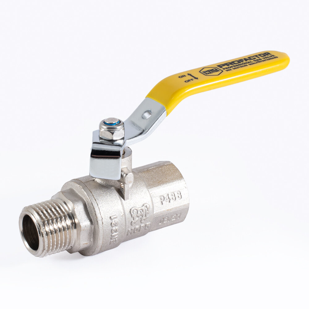 фото Кран шаровой для газа PROFACTOR PF GAS в/н рычаг 1/2 дюйма PF GBV 345