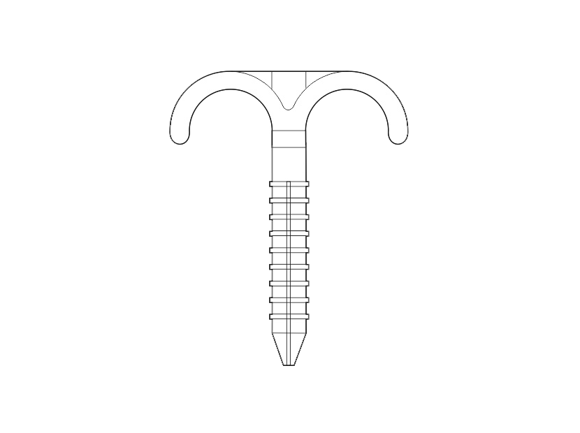 фото Royal Thermo Дюбель-крюк двойной d16-32мм (100мм)