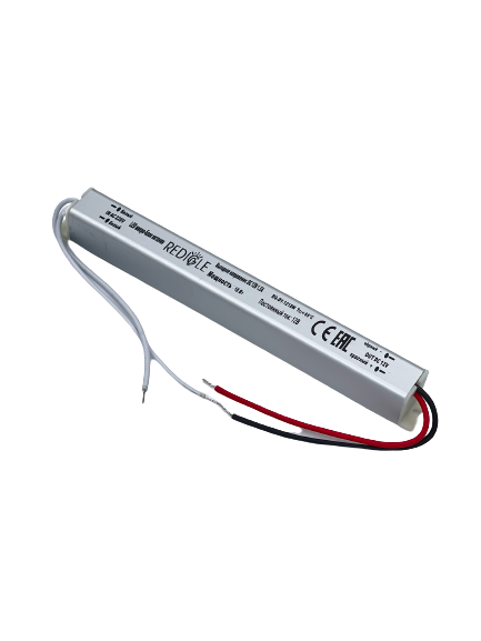 Блок питания (Трансформатор) Redigle для светодиодной ленты 18W-IP20, 12V Мебельный Супер Слим