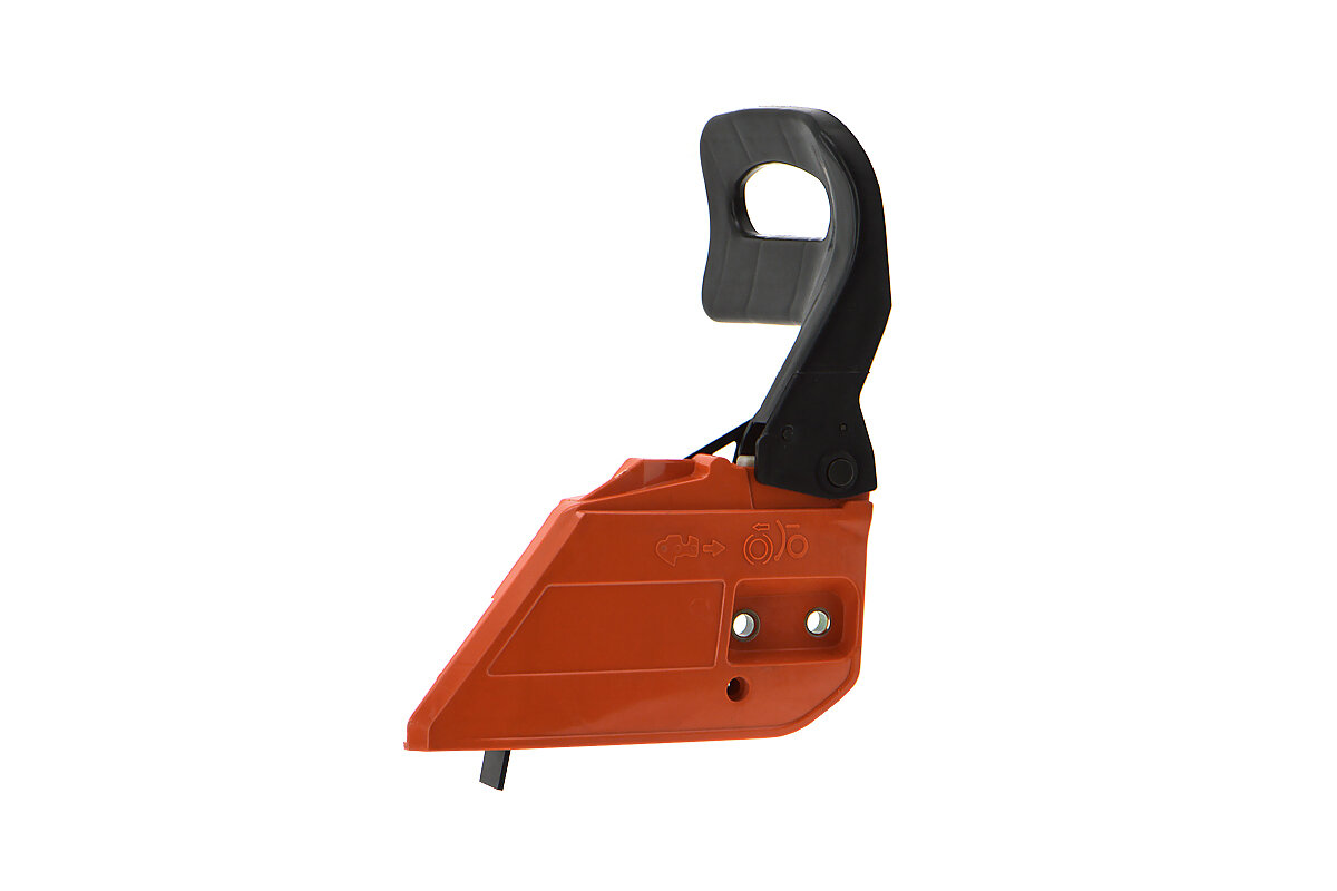 фото Крышка шины (муфты) в сборе с тормозом цепи (косая) для бензопилы CARVER HOBBY HSG 145-15