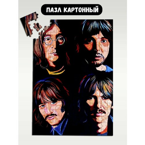 Пазл картонный 39,5х28 см, размер А3, 300 деталей, модель музыка beatles - 1542 пазл картонный 39 5х28 см размер а3 300 деталей модель музыка beatles 1542