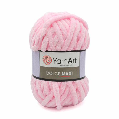 Пряжа YarnArt Dolce MAXI светло-розовый (750), 100%микрополиэстер, 70м, 200г, 1шт