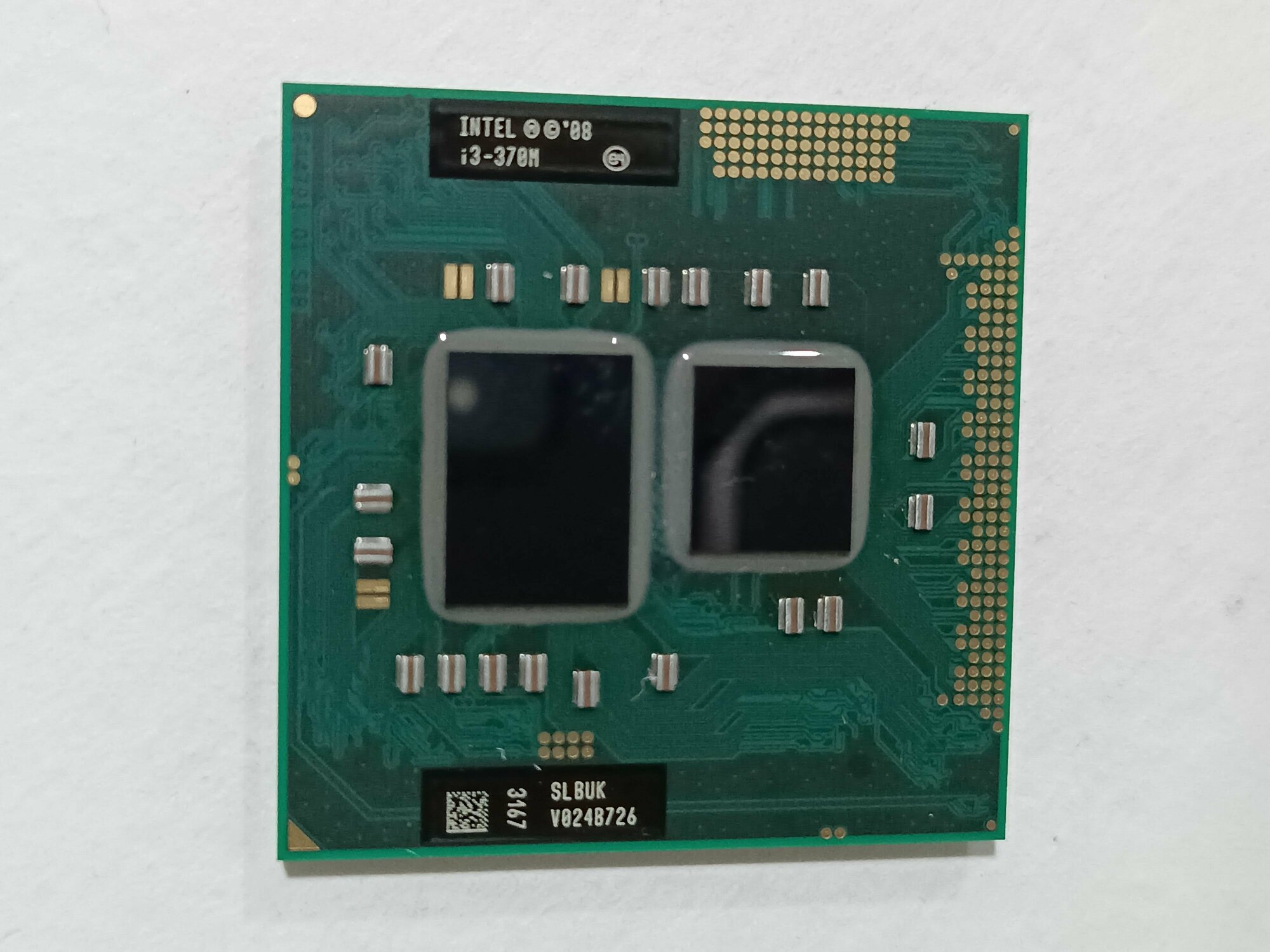 Intel Core i3 370M 2.4Mhz/3Mb Arrandale 2 ядра, 4 потока PGA988 процессор для ноутбука — фото 2