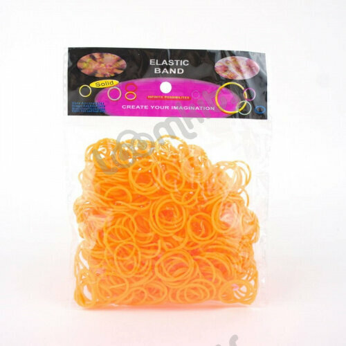 Набор резиночек для плетения Loom Bands 600шт с крючком Апельсин