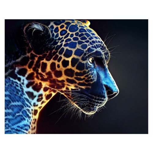 Холсты с красками 40х50 см по номерам (23 цв.) Леопард в к 50,9x41,2x2,2 см