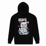 Толстовка RIPNDIP Peace Love Ripndip Hoodie Black - изображение