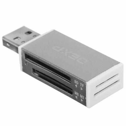 Кард-ридер DEXP RM-01 серебристый