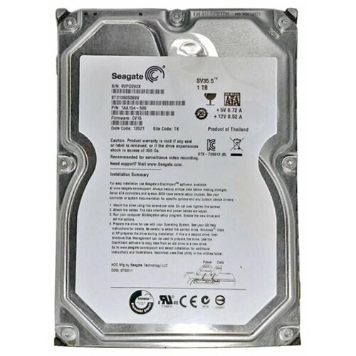 Жесткий диск Seagate ST31000526SV 1Tb SATAIII 3,5 HDD