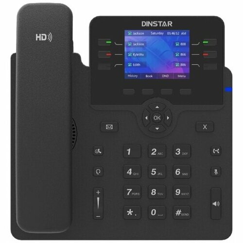 IP-телефон Dinstar C63G черный телефон ip dinstar c63g черный