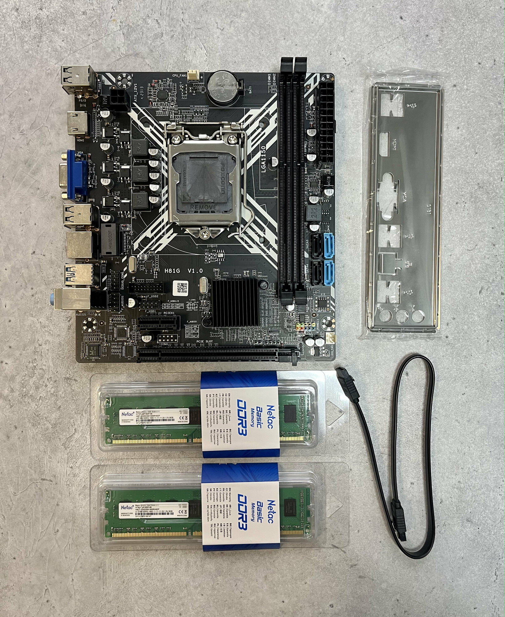 Материнская плата H81 LGA1150 Intel Core i5-4570 DDR3 16 GB