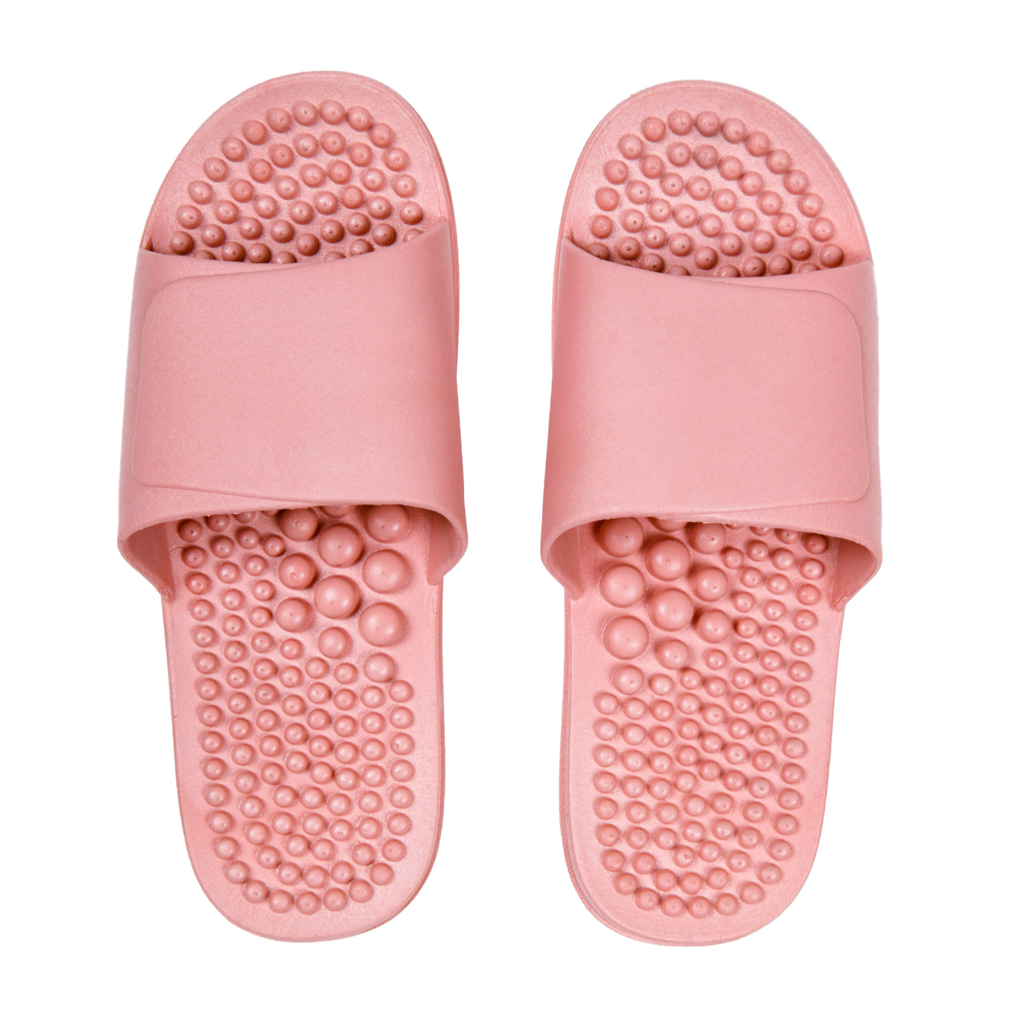 Тапочки с массажным эффектом AMARO HOME Healthy Feet Открытый нос (Розовый) 42-43, pink - фотография № 5