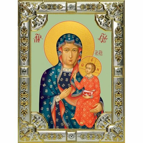 Икона Божья Матерь Ченстоховская 18 х 24 со стразами, арт вк-5119