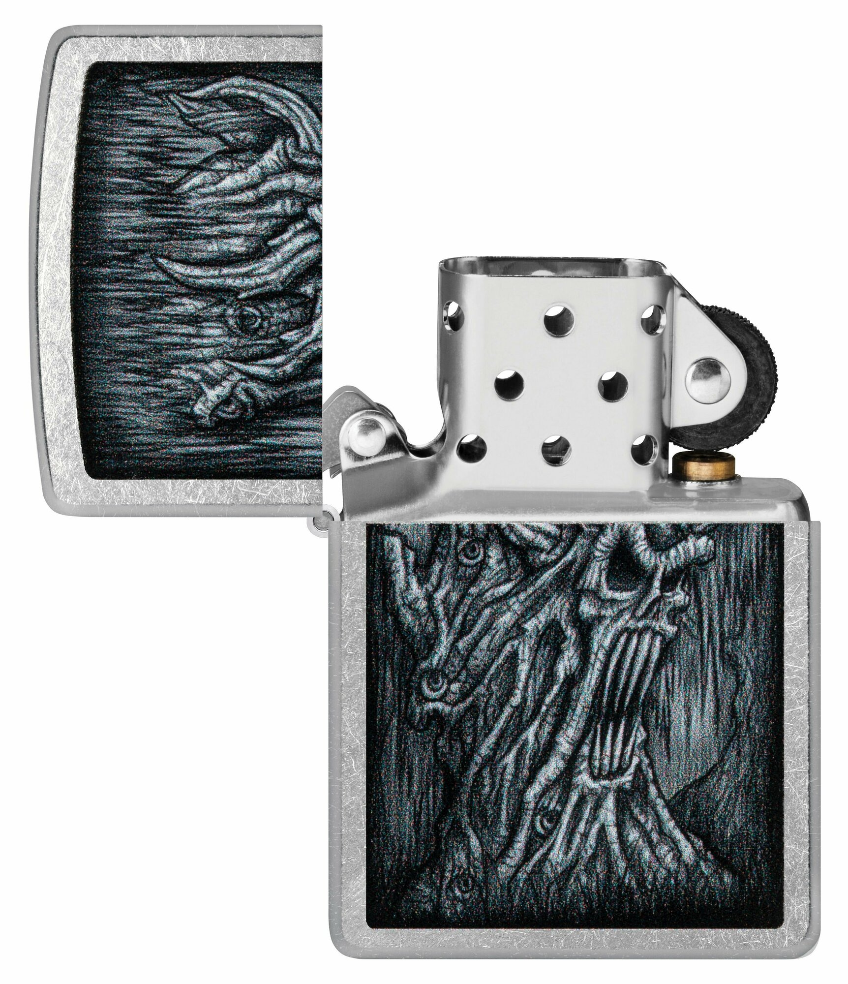 Зажигалка бензиновая Zippo 48681 Evil Tree - фотография № 5