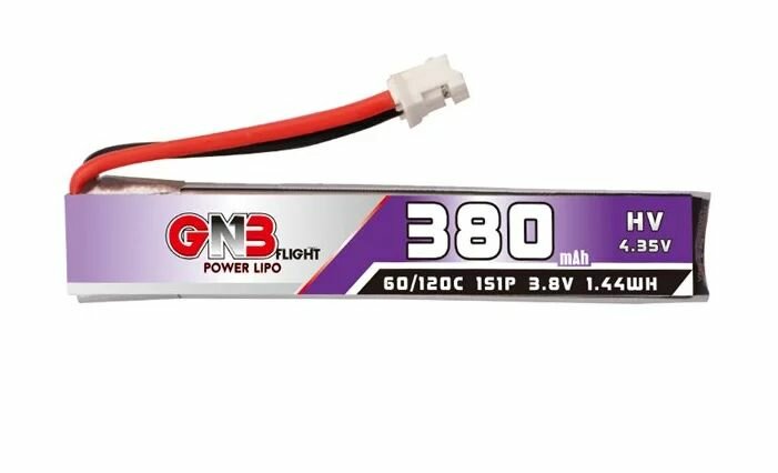 Аккумулятор GNB 380мАч 1S 60C LiHV PH2.0