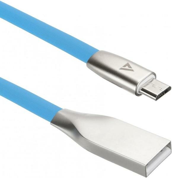 Кабель microUSB 1.2м ACD ACD-U922-M1L плоский синий