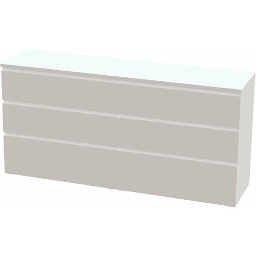 Комод Шведский стандарт Варма 6Д 160х78х40 белый