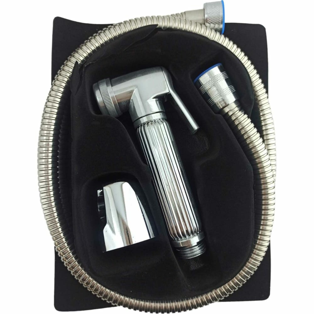 фото MYNAH Душевой набор для биде: Гигиеническая лейка, шланг и держатель 3 в 1 круглая MT28-M42