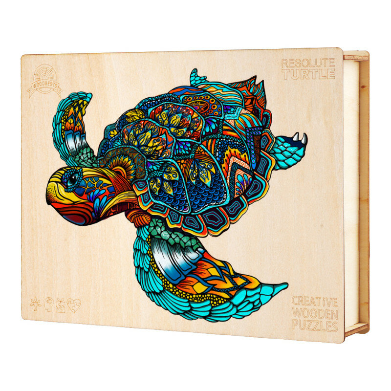 Деревянный 3D пазл Woodbests 6230-WP Морская Черепаха S