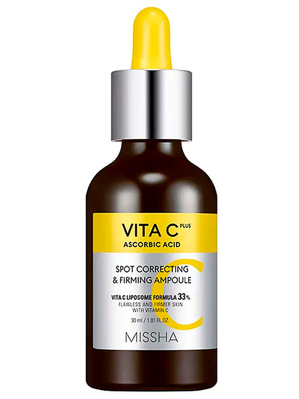 Антивозрастная сыворотка-ампула Missha Vita C Plus Spot Correcting & Firming Ampoule с витамином С 30ml - фото №5