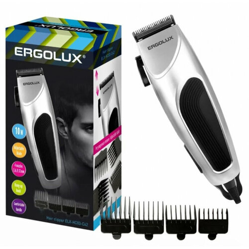 Машинка для стрижки волос ERGOLUX ELX-HC03-C42 серебро 229800₽
