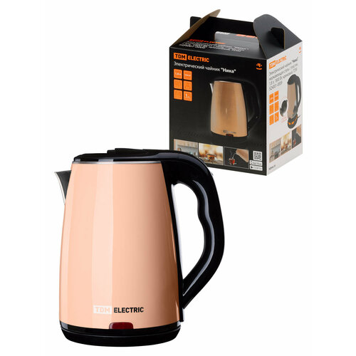 Чайник электрический 18Л 1800 ВТ диск нерж стальпластик крем НИКА TDM 319600₽
