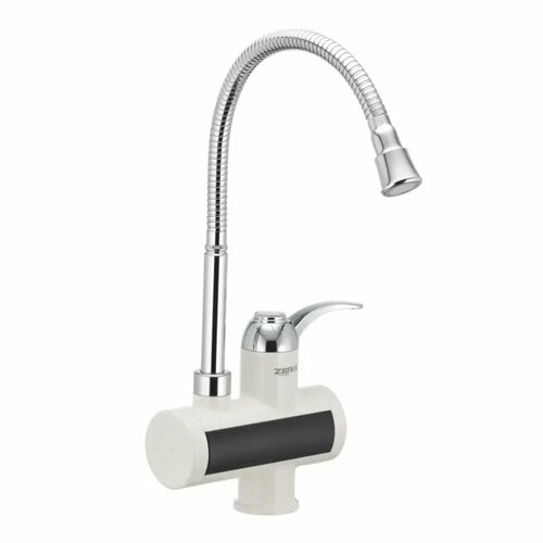 Водонагреватель проточный электрический с гибким изливом ZERIX ELW21-F белый 3228800₽