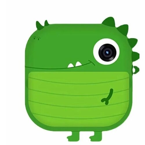 Детский фотоаппарат Print Camera с мгновенной печатью фото ДинозаврSD на 32GB зеленый 4490₽