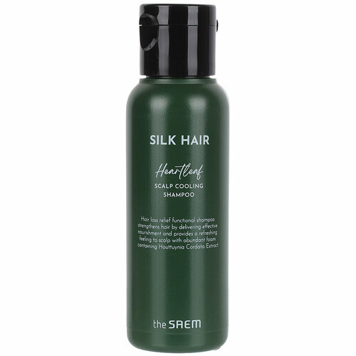 Шампунь против выпадения волос The Saem Silk Hair Heartleaf Scalp Cooling Shampoo, 100 мл