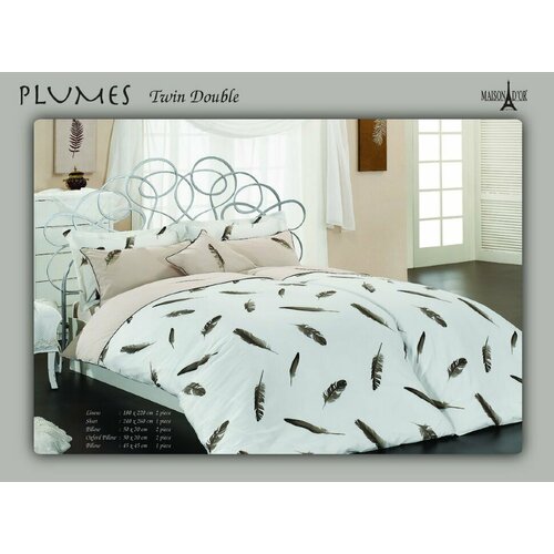«PLUMES» Постельное белье (бежевый, дуэт (семейный))